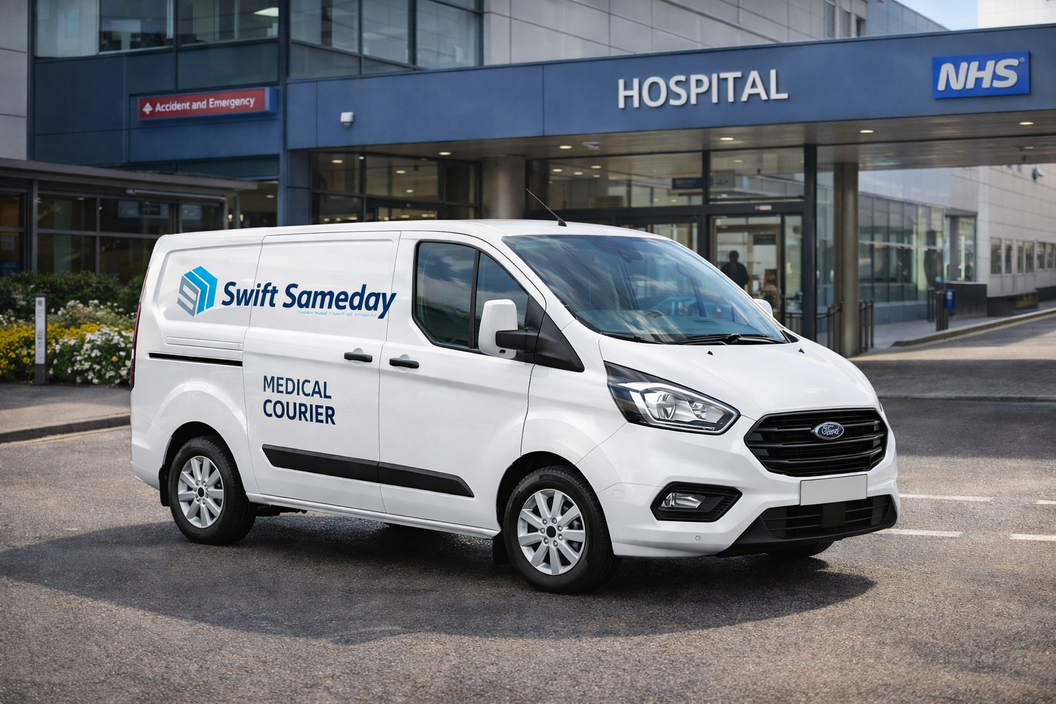 Medical specimen transport - blood sample courier service