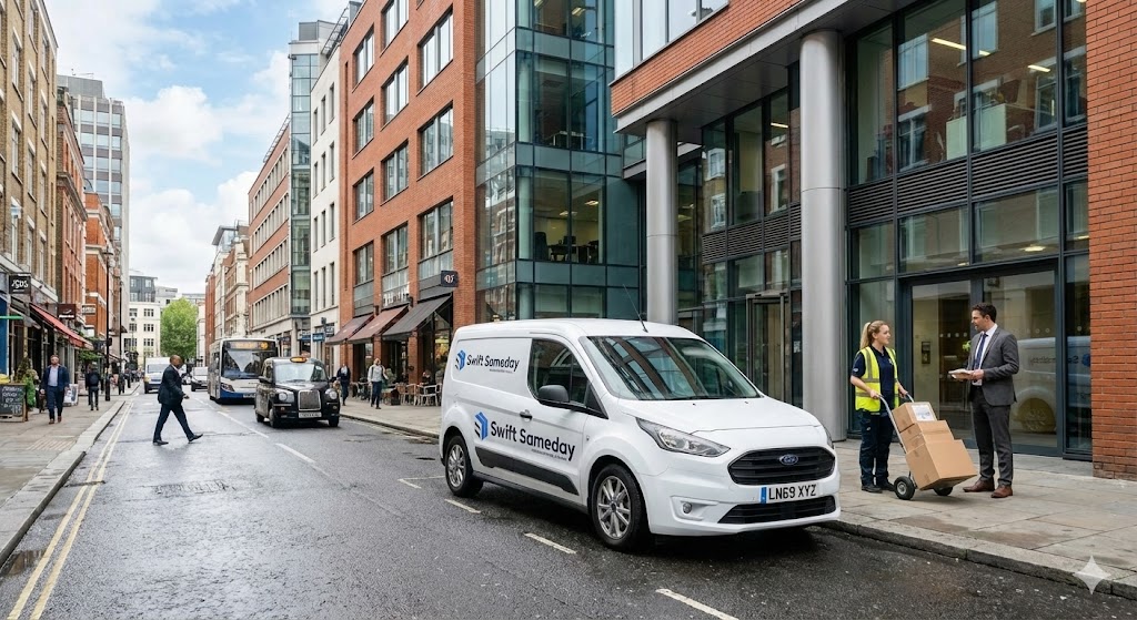 Small Van for Secure Document Delivery