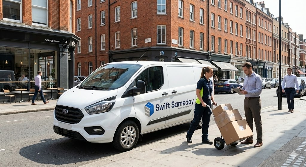 Van for car parts delivery